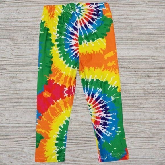 Orange Tunic Rainbow Tie Dye Leggings Scarf Set - Picture 5 of 5